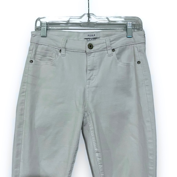 Pistola Revolve Jennifer Oslo White High Waisted Skinny Jeans - Picture 4 of 15